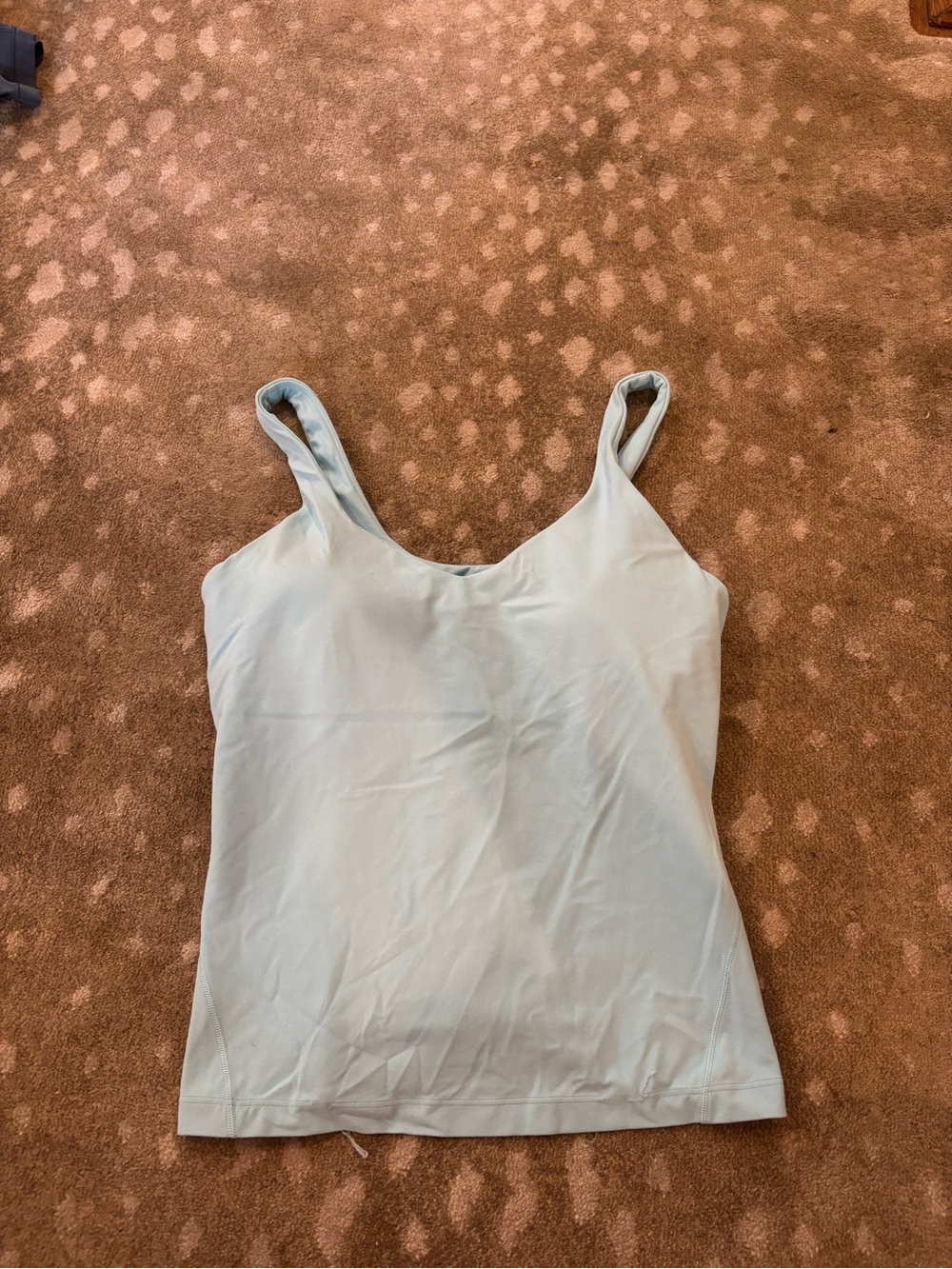 Lulu lemon waste length align tank top blue